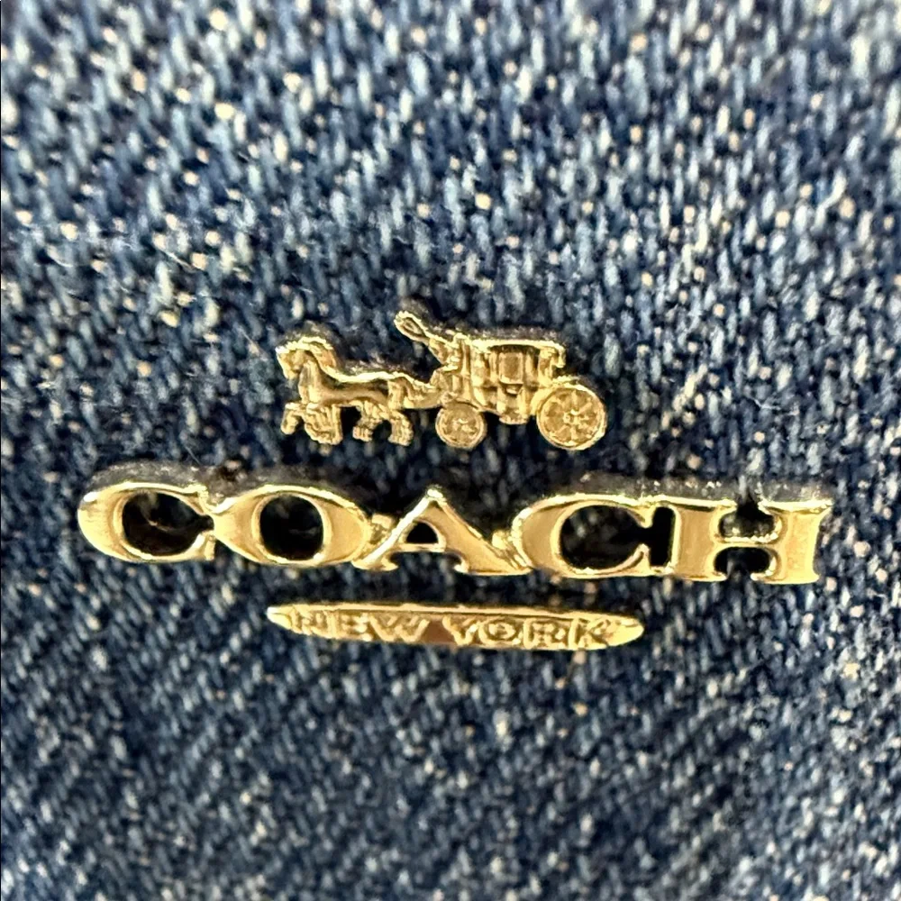 Coach Denim Blue Wristlet